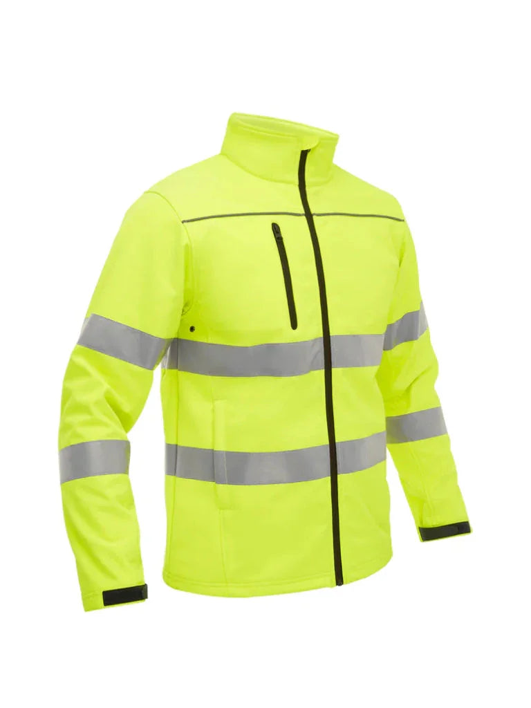 Bisley Taped Hi Vis Soft Shell Jacket with Hood - Brand It Essex Ltd
