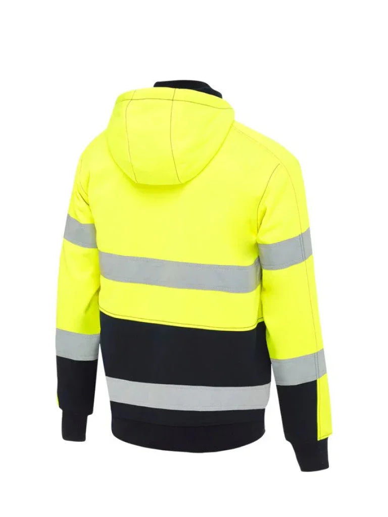 Personalised Custom Branded Bisley TAPED HI VIS ZIP FLEECE HOODIE WITH SHERPA LINING - Brand It Essex Ltd