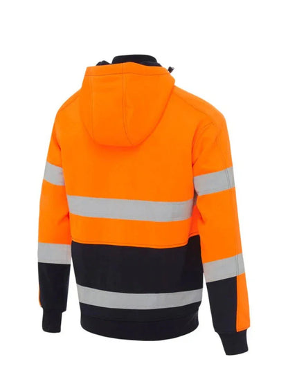 Personalised Custom Branded Bisley TAPED HI VIS ZIP FLEECE HOODIE WITH SHERPA LINING - Brand It Essex Ltd