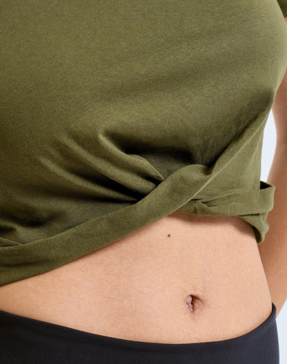 Women's TriDri twist crop top - Brand It Essex Ltd