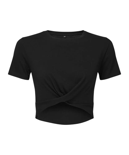 Women's TriDri twist crop top - Brand It Essex Ltd