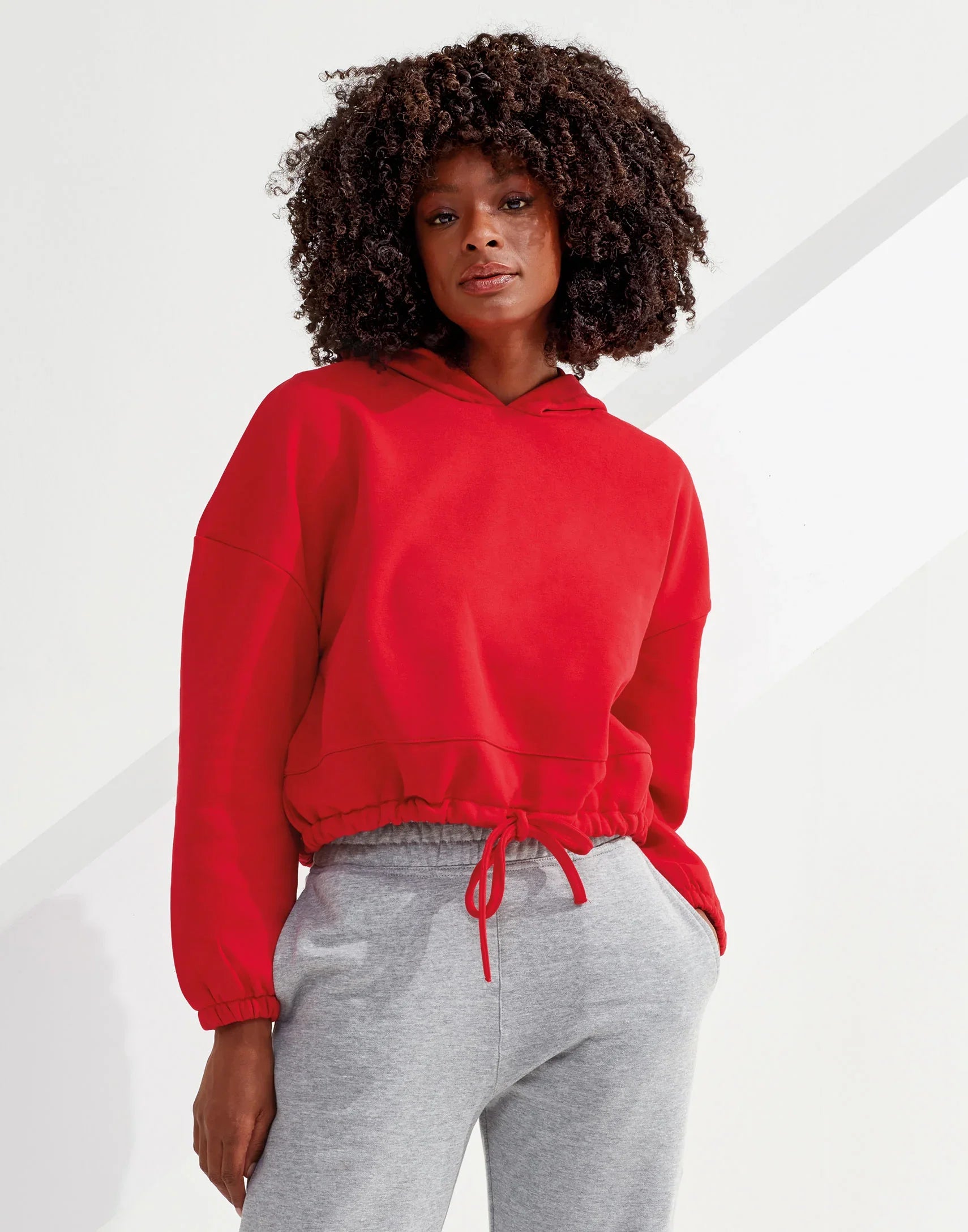 Women's TriDri cropped oversize hoodie - Brand It Essex Ltd