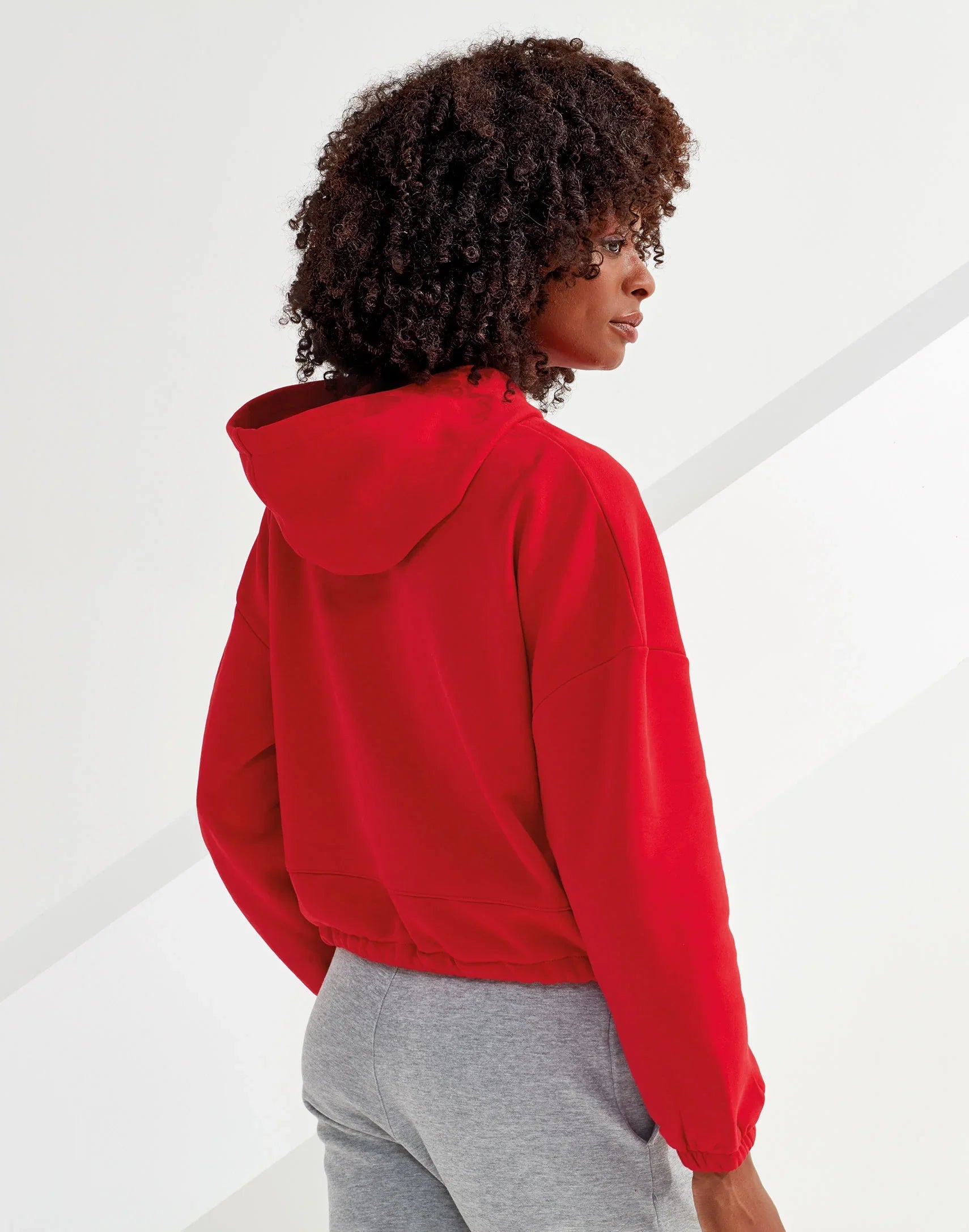 Women's TriDri cropped oversize hoodie - Brand It Essex Ltd