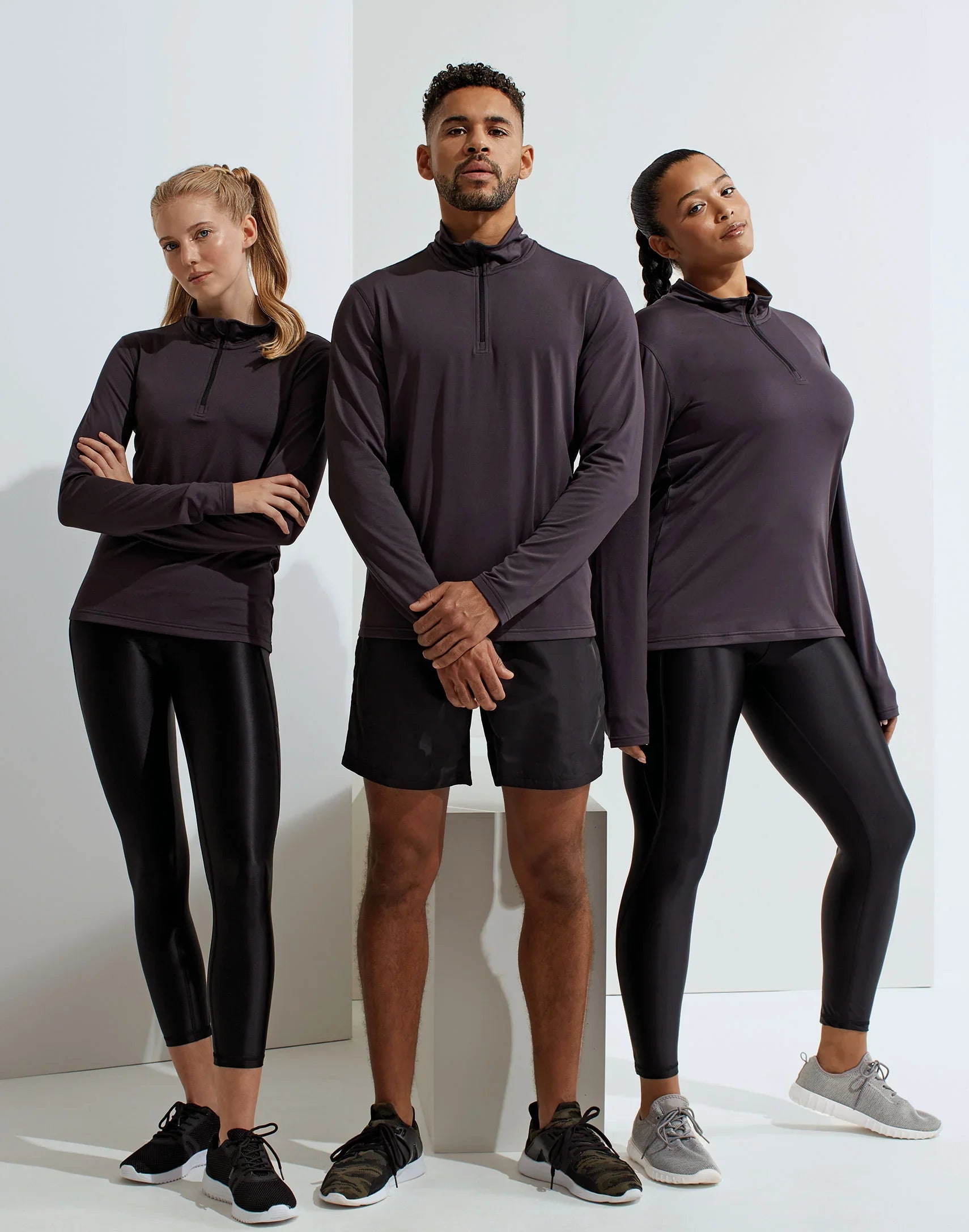 Women's TriDri Recycled long sleeve brushed back ¼ zip top - Brand It Essex Ltd