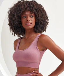Women's TriDri ribbed seamless 3D fit multi-sport bra - Brand It Essex Ltd