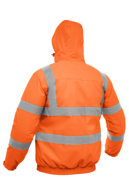 Bisley Taped Hi Vis Wet Weather Ripstop Bomber Jacket