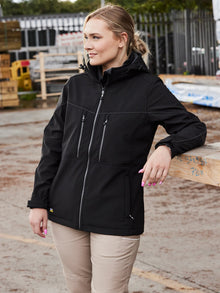 Bisley Women’s FLX & MOVE™ Hooded Soft Shell Jacket