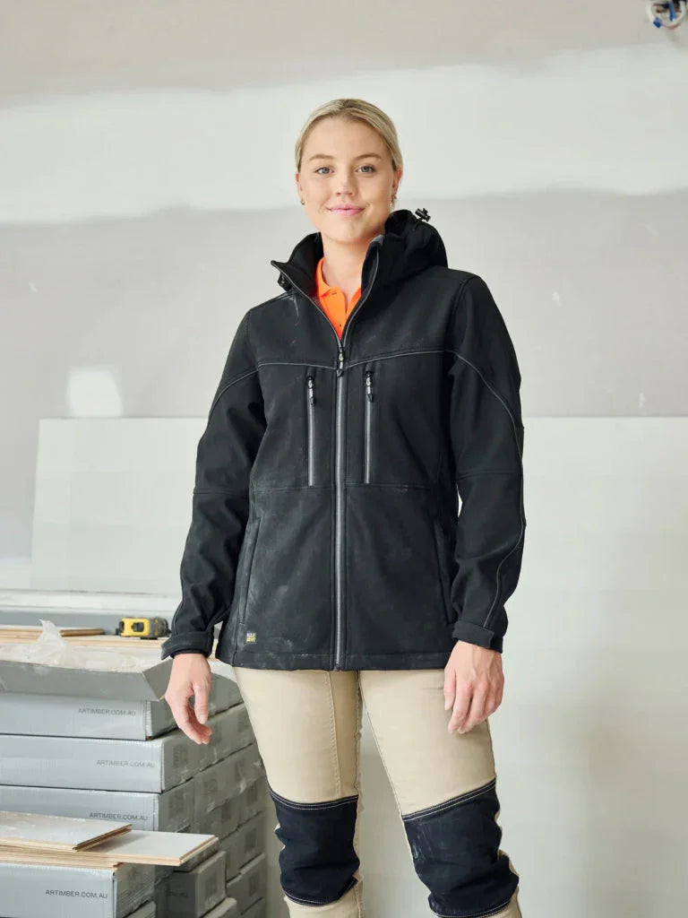 Personalised Custom Branded Bisley Women’s FLX & MOVE™ Hooded Soft Shell Jacket - Brand It Essex Ltd