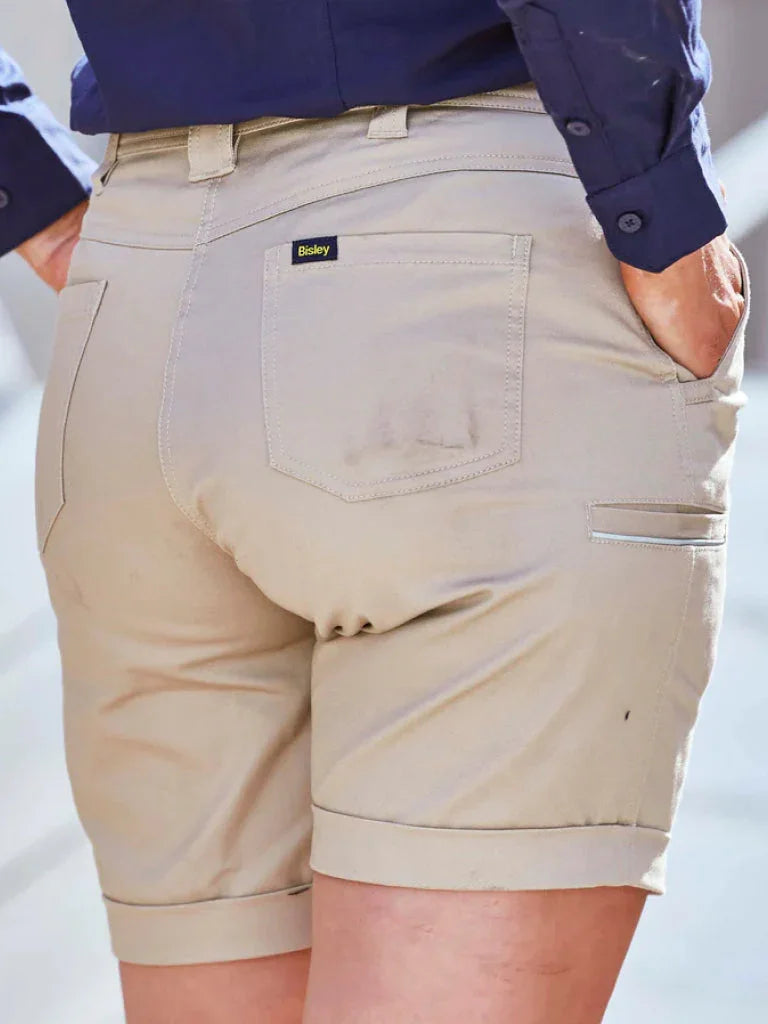 Bisley Women’s Stretch Cotton Drill Short - Brand It Essex Ltd