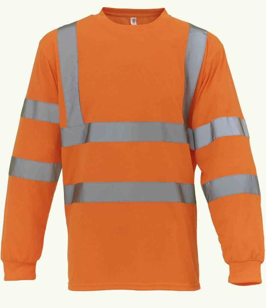 Personalised Custom Branded Yoko Hi-Vis Long Sleeve T-Shirt - YK012 - Brand It Essex Ltd