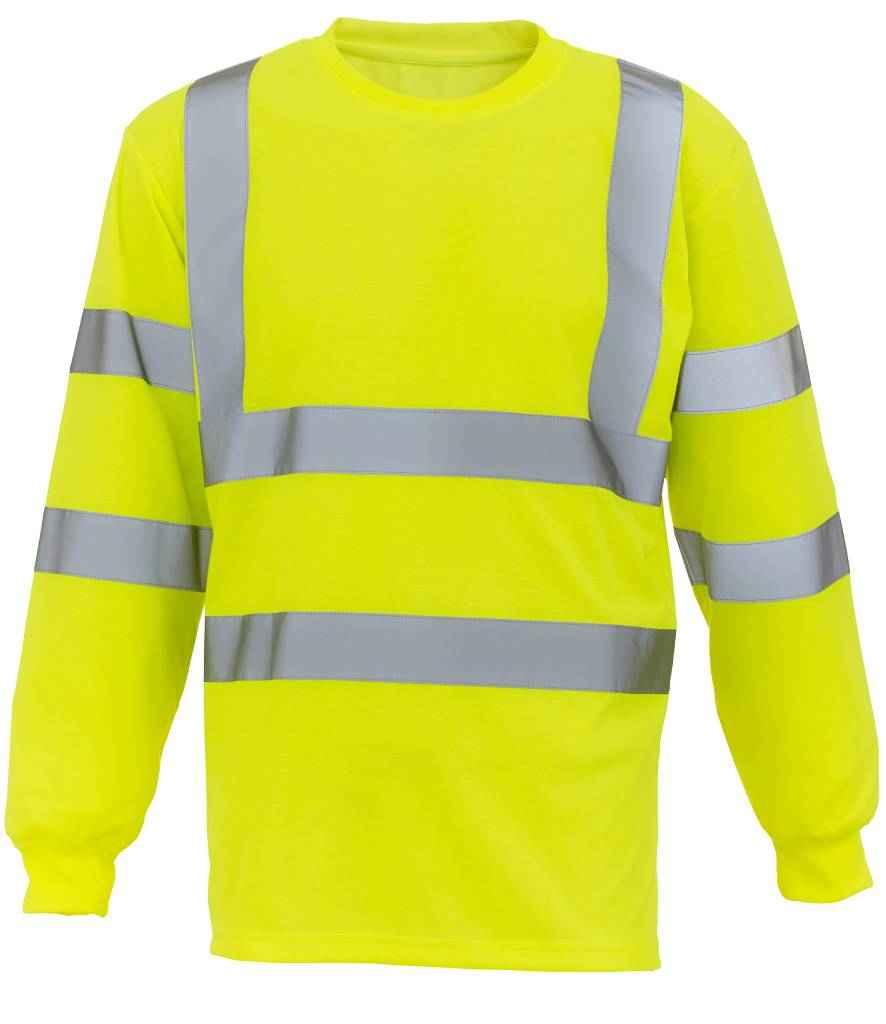 Personalised Custom Branded Yoko Hi-Vis Long Sleeve T-Shirt - YK012 - Brand It Essex Ltd