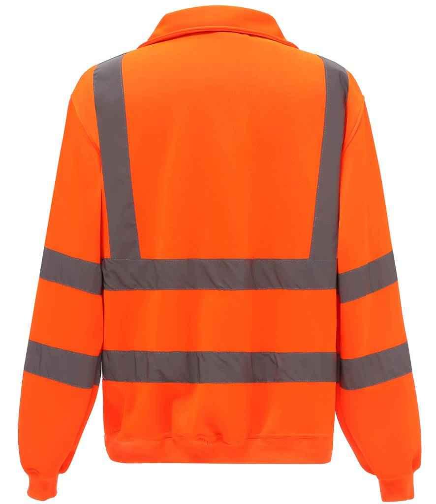 Personalised Custom Branded Yoko Hi-Vis Zip Neck Sweatshirt - YK033 - Brand It Essex Ltd
