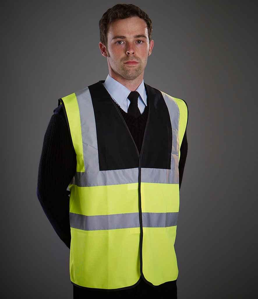 Yoko Hi-Vis Two Band and Braces Waistcoat - YK102 - Brand It Essex Ltd