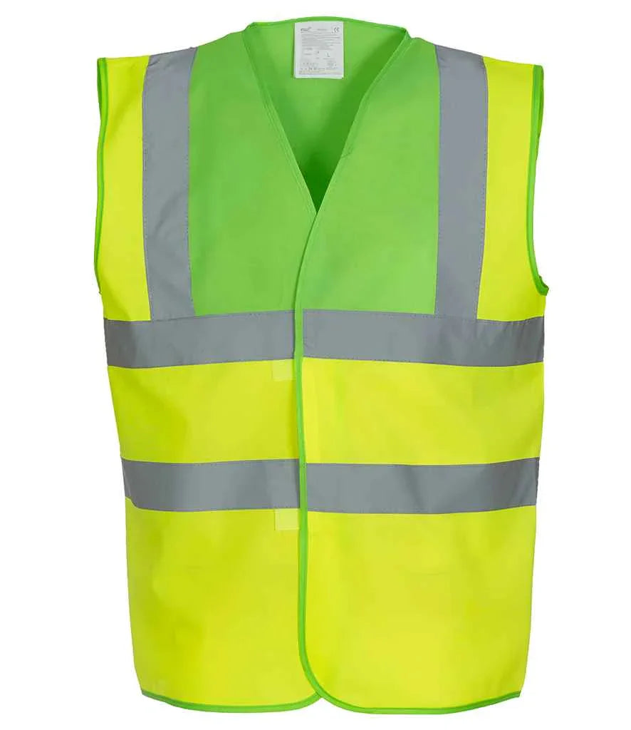 Yoko Hi-Vis Two Band and Braces Waistcoat - YK102 - Brand It Essex Ltd