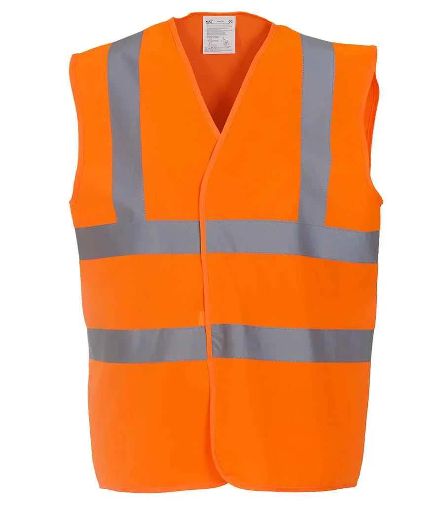 Yoko Hi-Vis Two Band and Braces Waistcoat - YK102 - Brand It Essex Ltd