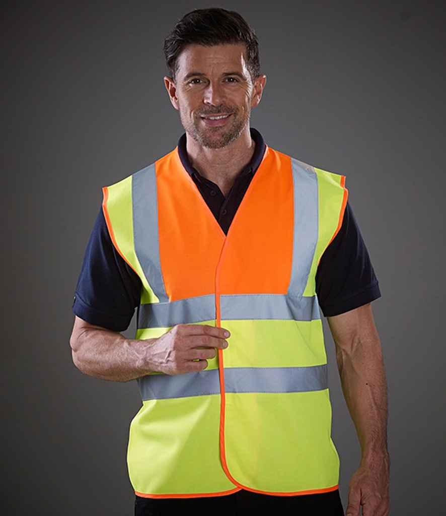 Yoko Hi-Vis Two Band and Braces Waistcoat - YK102 - Brand It Essex Ltd