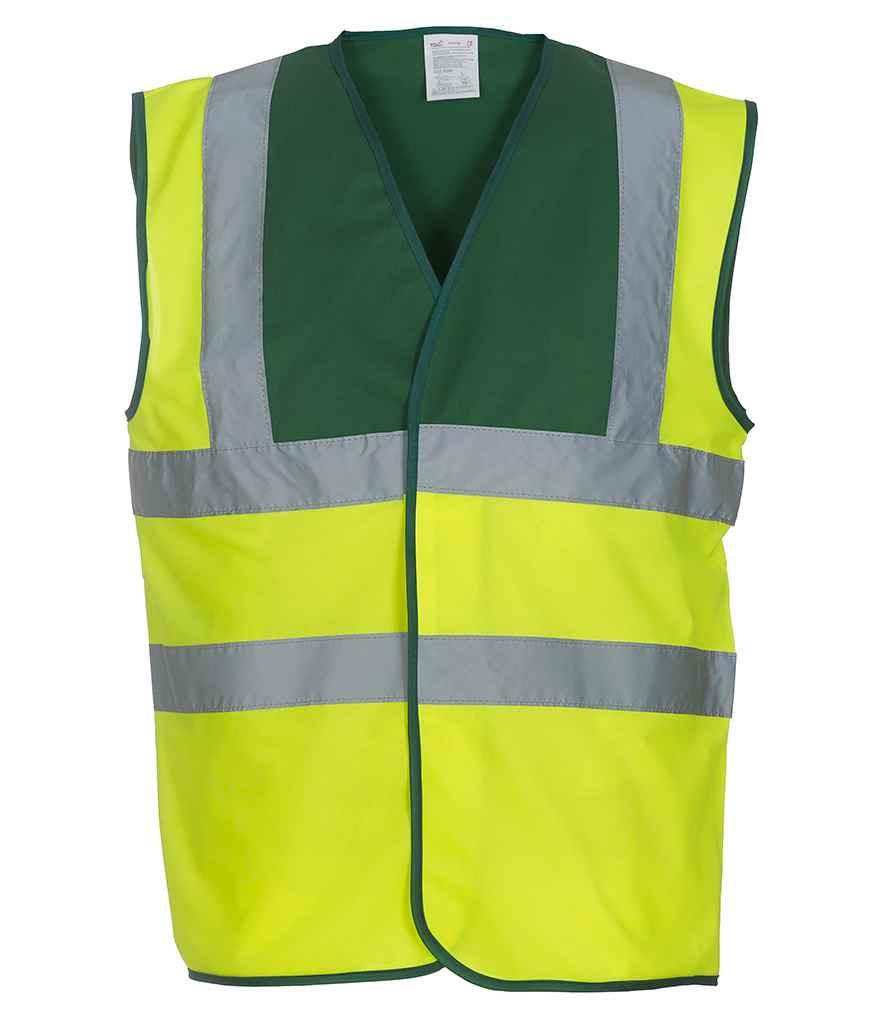 Yoko Hi-Vis Two Band and Braces Waistcoat - YK102 - Brand It Essex Ltd