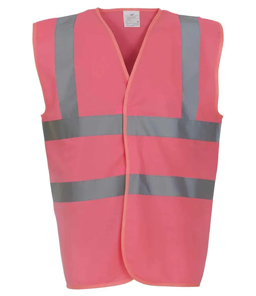 Yoko Hi-Vis Two Band and Braces Waistcoat - YK102 - Brand It Essex Ltd