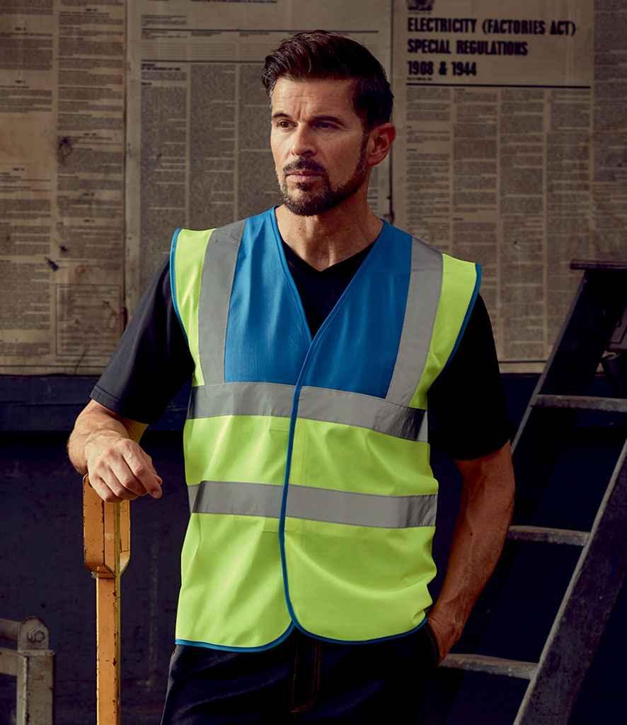 Yoko Hi-Vis Two Band and Braces Waistcoat - YK102 - Brand It Essex Ltd