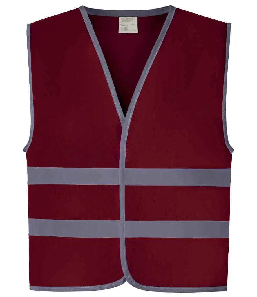 Personalised Custom Branded Yoko Kids Hi-Vis Two Band Waistcoat - YK106B - Brand It Essex Ltd