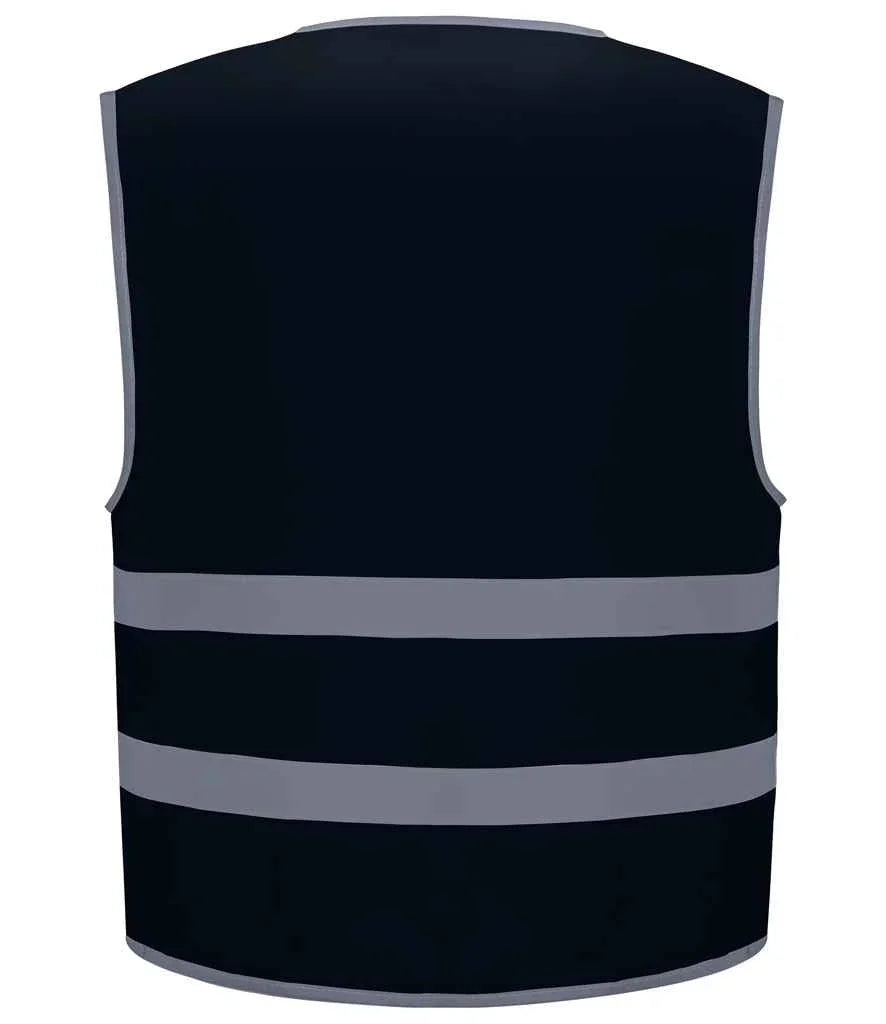 Personalised Custom Branded Yoko Kids Hi-Vis Two Band Waistcoat - YK106B - Brand It Essex Ltd