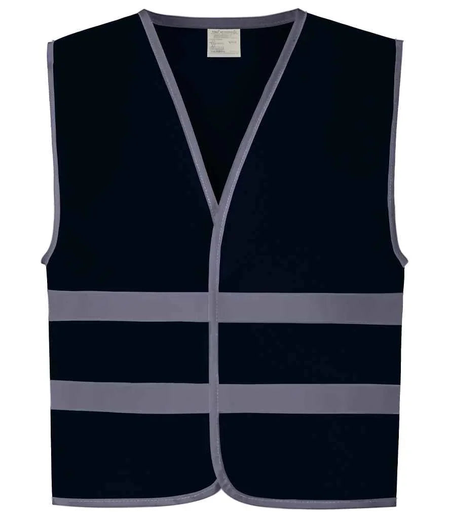 Personalised Custom Branded Yoko Kids Hi-Vis Two Band Waistcoat - YK106B - Brand It Essex Ltd