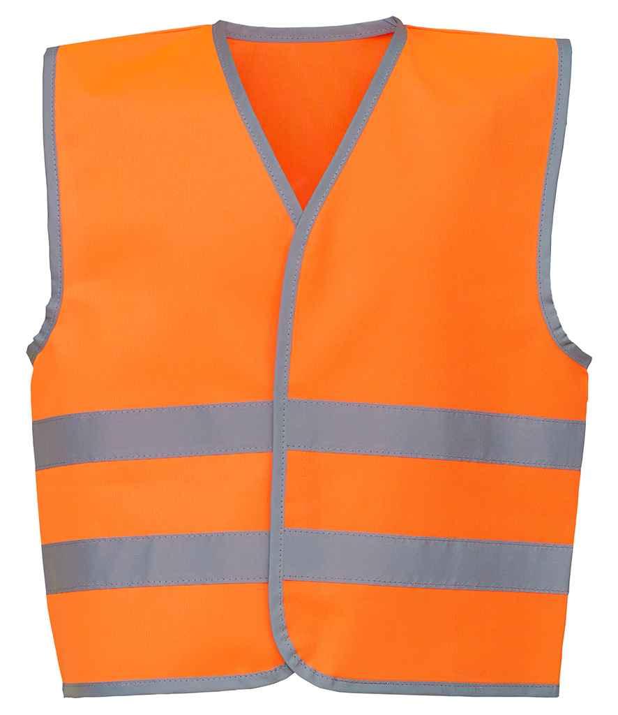 Personalised Custom Branded Yoko Kids Hi-Vis Two Band Waistcoat - YK106B - Brand It Essex Ltd