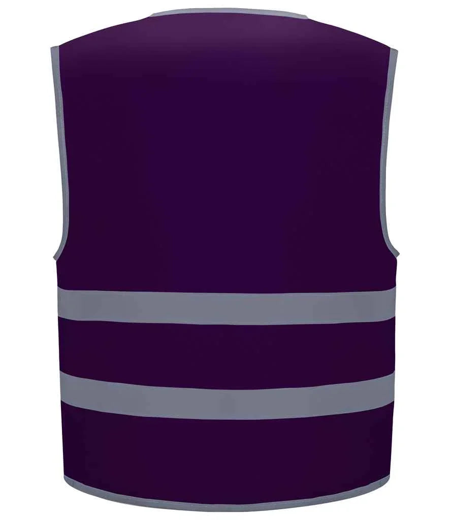 Personalised Custom Branded Yoko Kids Hi-Vis Two Band Waistcoat - YK106B - Brand It Essex Ltd