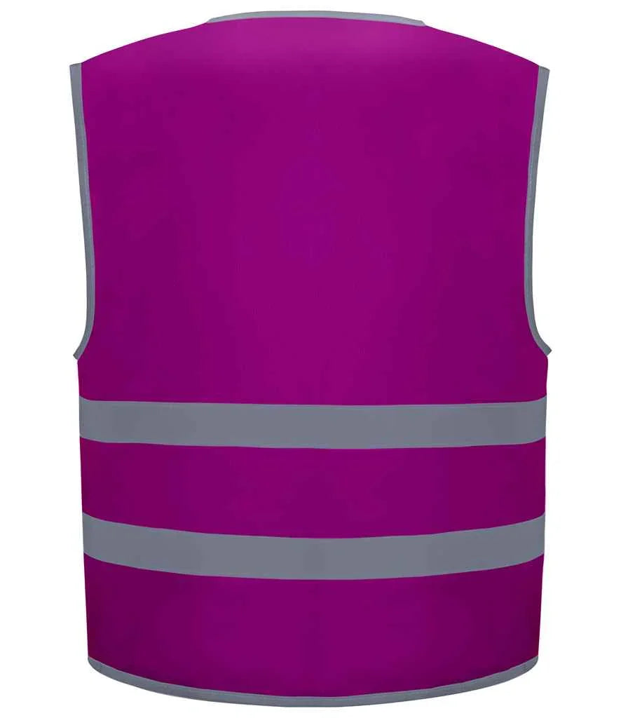 Personalised Custom Branded Yoko Kids Hi-Vis Two Band Waistcoat - YK106B - Brand It Essex Ltd