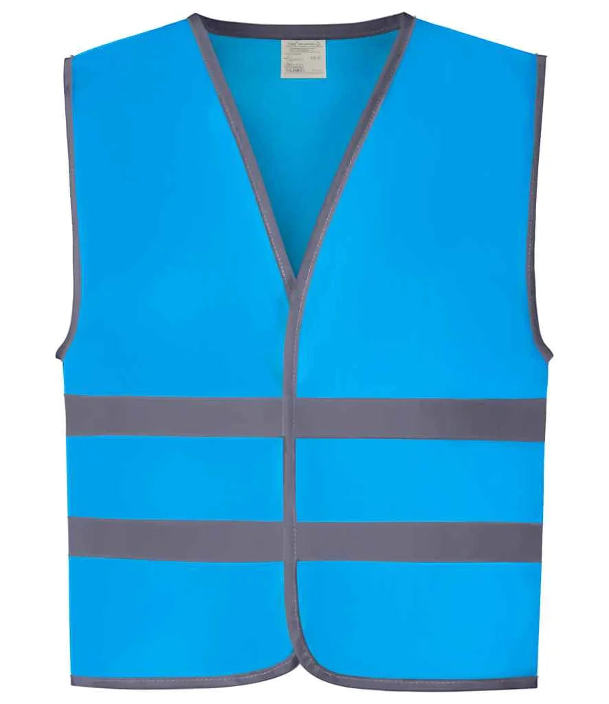 Personalised Custom Branded Yoko Kids Hi-Vis Two Band Waistcoat - YK106B - Brand It Essex Ltd