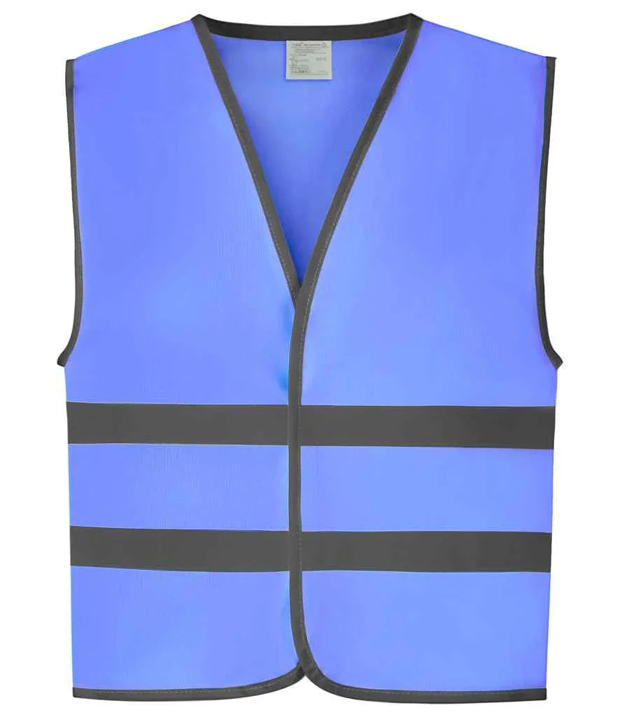 Personalised Custom Branded Yoko Kids Hi-Vis Two Band Waistcoat - YK106B - Brand It Essex Ltd