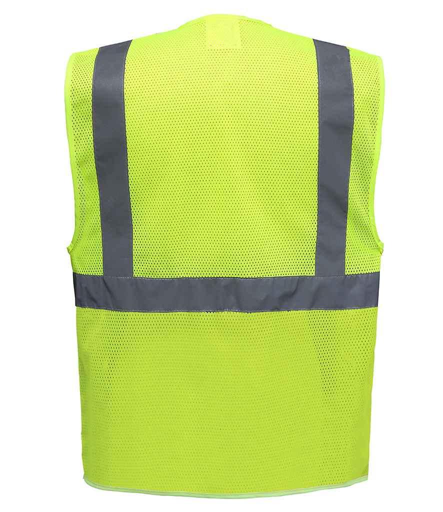Yoko Hi-Vis Top Cool Open Mesh Executive Waistcoat - YK107 - Brand It Essex Ltd