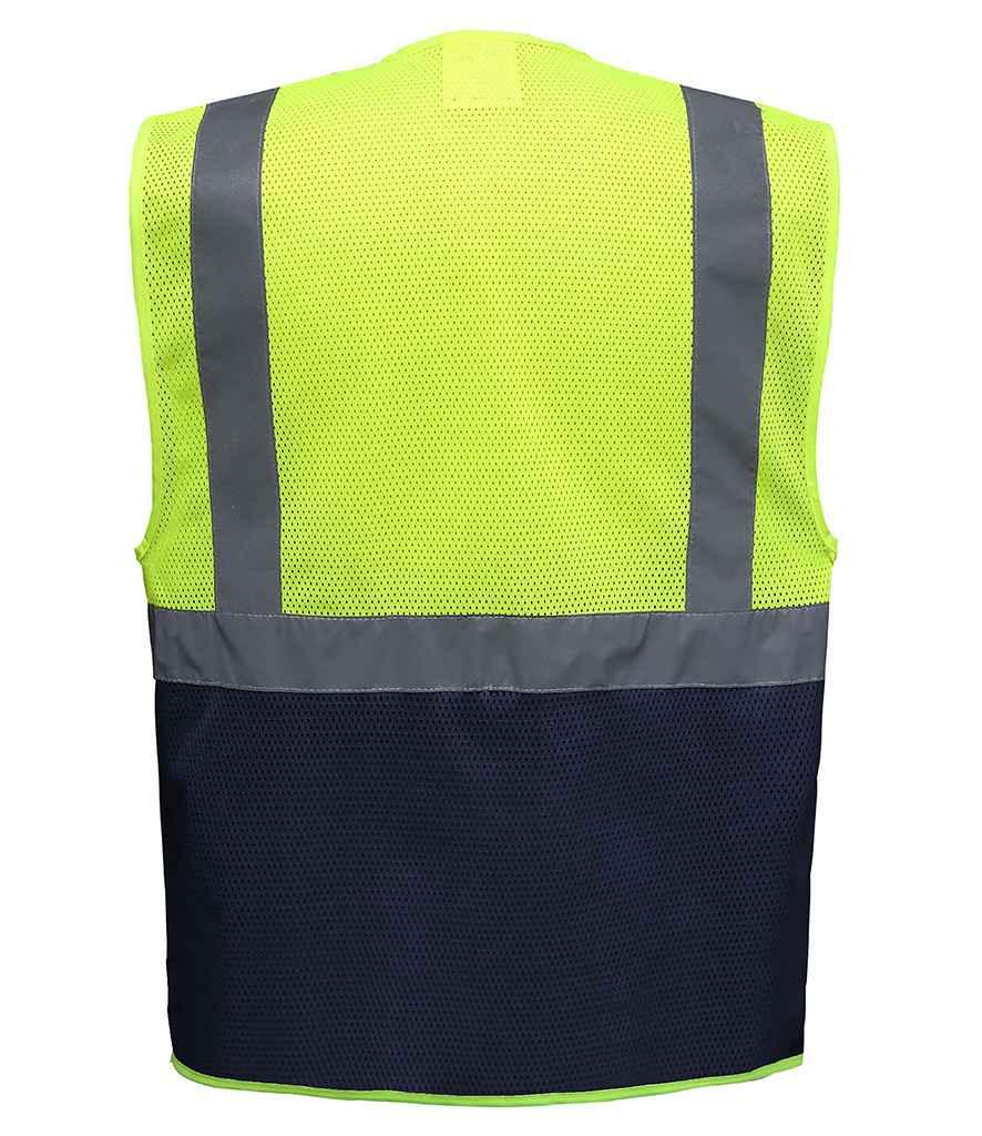 Yoko Hi-Vis Top Cool Open Mesh Executive Waistcoat - YK107 - Brand It Essex Ltd