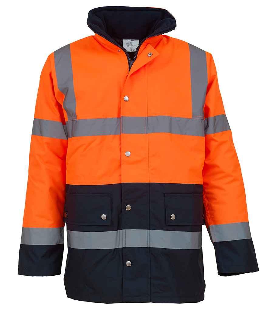 Personalised Custom Branded Yoko Hi-Vis Two Tone Motorway Jacket - YK204 - Brand It Essex Ltd