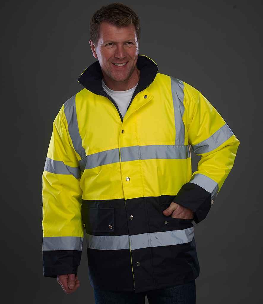 Personalised Custom Branded Yoko Hi-Vis Two Tone Motorway Jacket - YK204 - Brand It Essex Ltd
