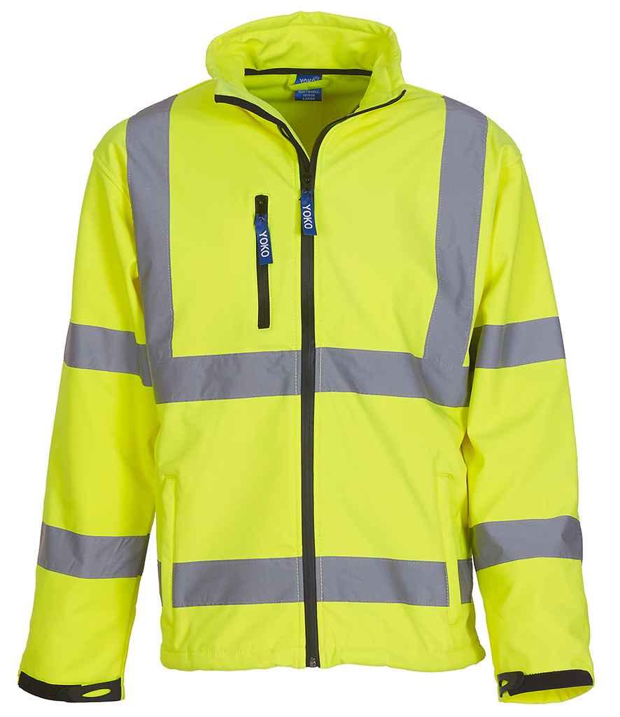 Yoko Hi-Vis Soft Shell Jacket - YK206 - Brand It Essex Ltd