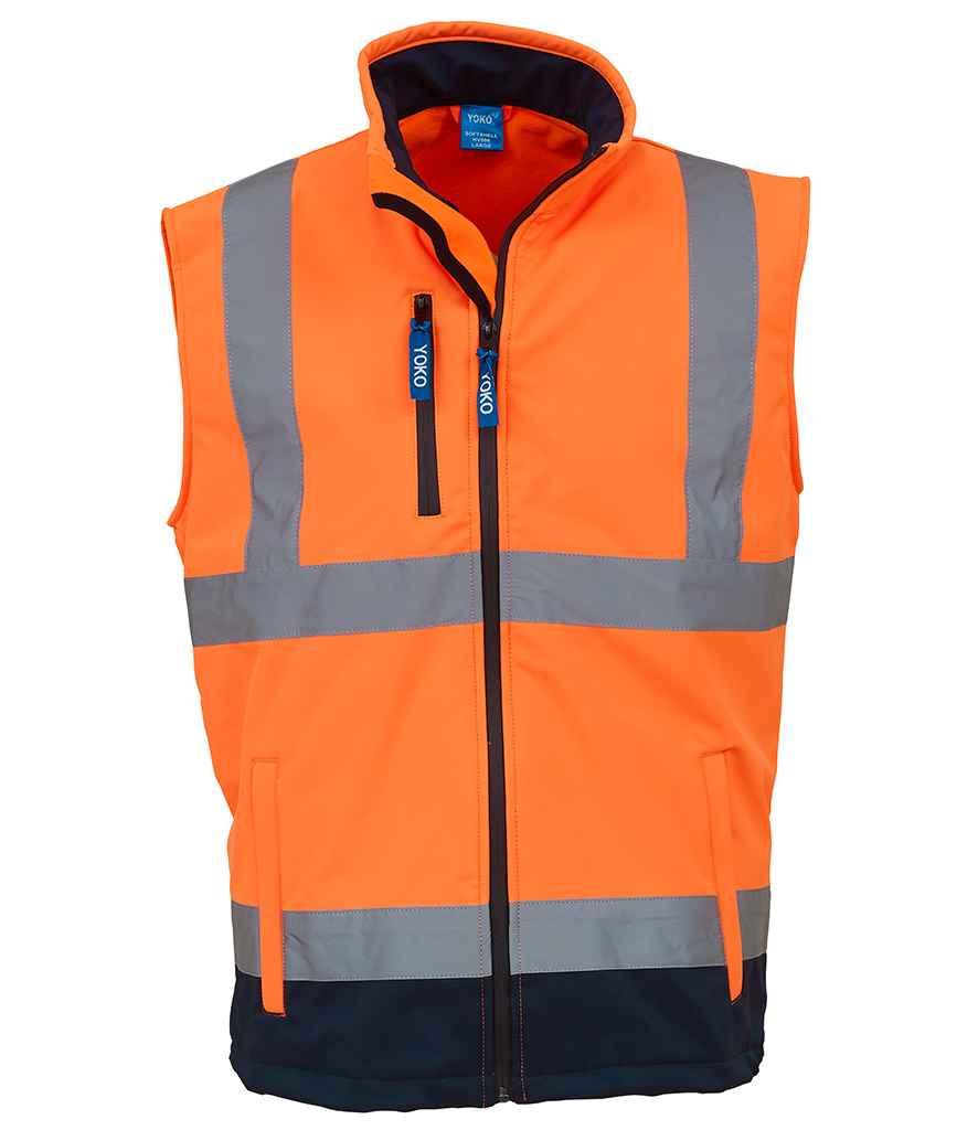 Personalised Custom Branded Yoko Hi-Vis Soft Shell Gilet - YK207 - Brand It Essex Ltd