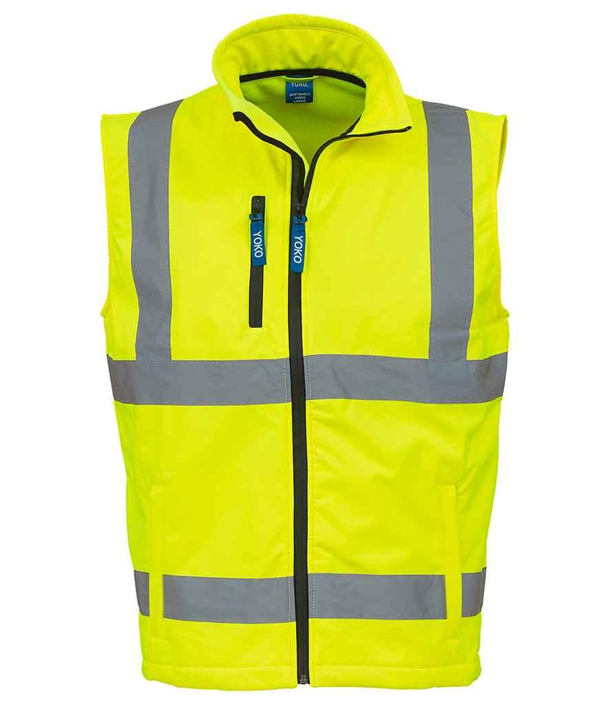 Personalised Custom Branded Yoko Hi-Vis Soft Shell Gilet - YK207 - Brand It Essex Ltd