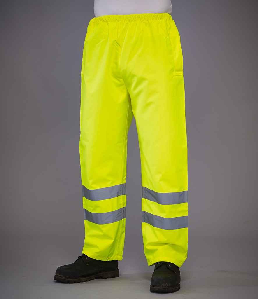 Yoko Hi-Vis Waterproof Overtrousers - YK210 - Brand It Essex Ltd
