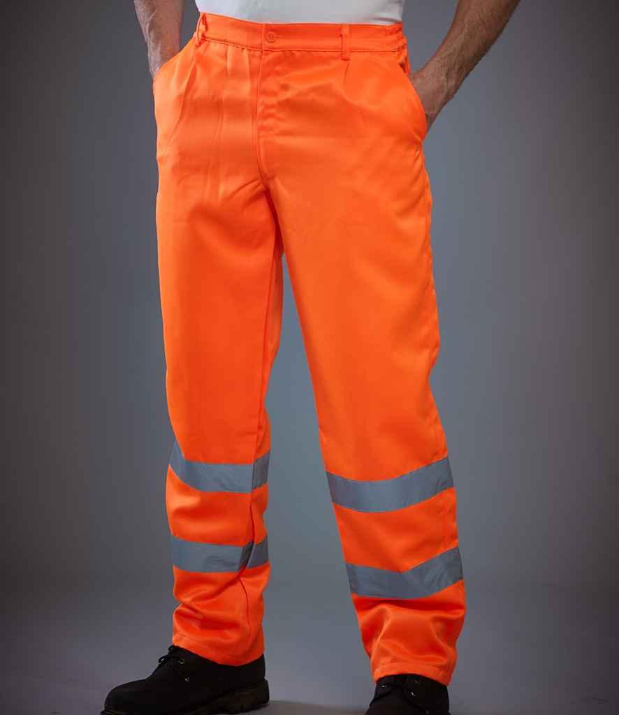 Yoko Hi-Vis Poly/Cotton Work Trousers - YK300 - Brand It Essex Ltd