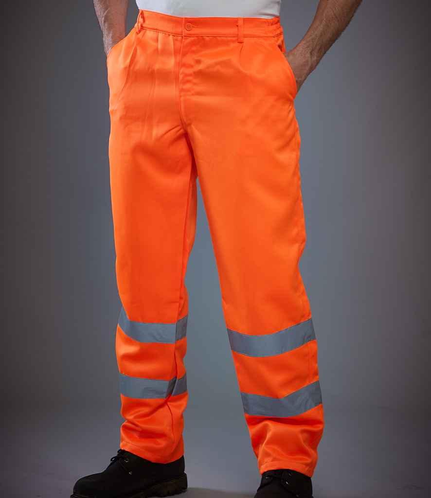Yoko Hi-Vis Poly/Cotton Work Trousers - YK300 - Brand It Essex Ltd