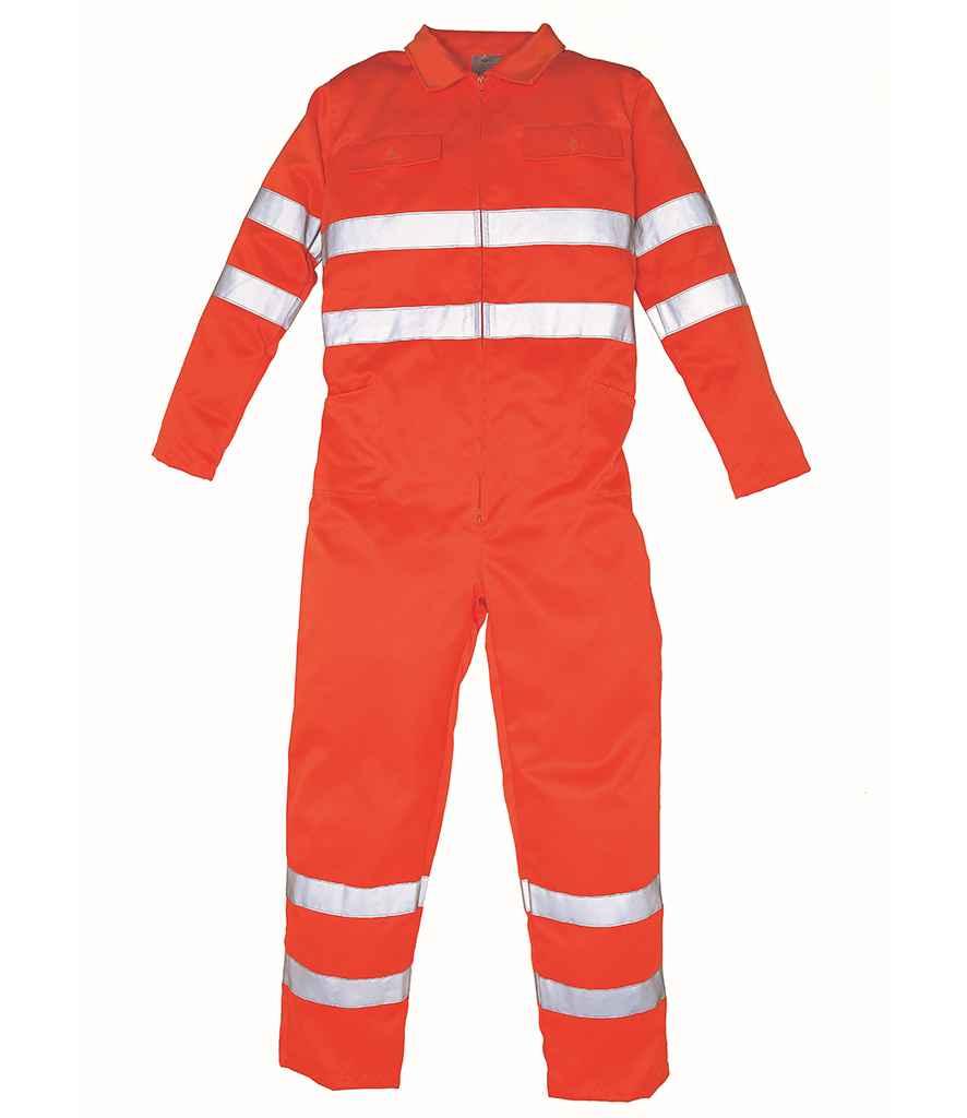 Yoko Hi-Vis Poly/Cotton Coverall - YK303 - Brand It Essex Ltd