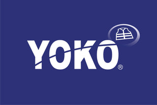 YOKO logo with a safety vest icon on a blue background
