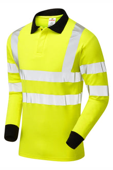 PULSAR® PROTECT FR & ARC Hi-Vis Yellow Polo Shirt - PARC21