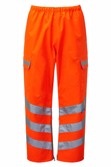 PULSAR® PROTECT Hi-Vis Orange Waterproof Over Trouser - PR503TRS