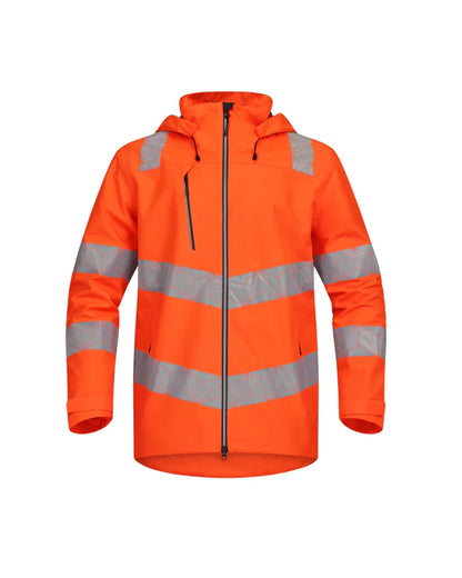 Personalised Custom Branded PULSAR® REACT Men's Hi-Vis Waterproof Orange Shell Jacket - RCT801 - Brand It Essex Ltd