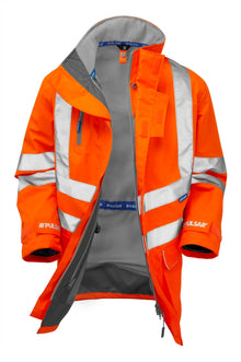 PULSAR® PROTECT Hi-Vis Orange Mesh Lined Storm Coat - PR499
