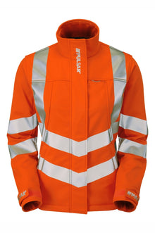 PULSAR® PROTECT Women's Hi-Vis Orange Softshell - PR707