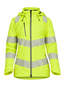 PULSAR® REACT Women's Hi-Vis Waterproof Yellow Shell Jacket - RCT850