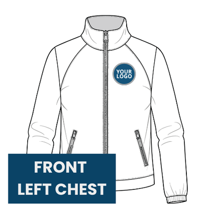 Sweatshirt branding location